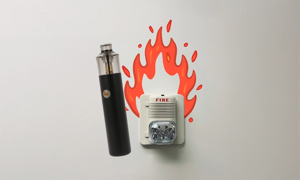 apakah vape dapat memicu alarm kebakaran